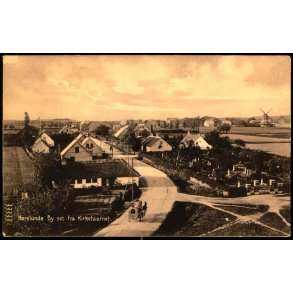 Horslunde By set fra Kirketaarnet - Thierrys Bogh. 3463 - Ubrugt