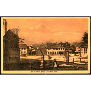 St. Knuds Torv i Odense 1863 - Stender Serie 