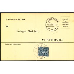 Efterporto - Tryksagskort til Vestervig 