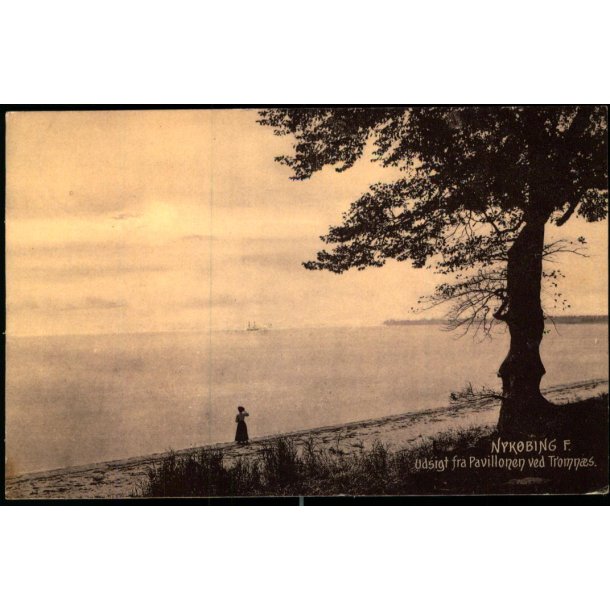 Nyk�bing F. - Udsigt fra Pavillonen ved Tromn�s - Paul Heckschers Kunstforlag 187 - Brugt