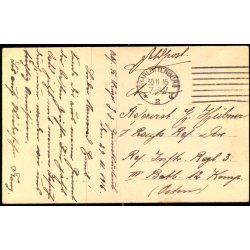 Feldpost - Charlottenburg  30 - 11 -16 - Til 3. Batl. 12. Komp - Billedside : Charlottenburg