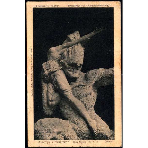 Brudstykke af "Morgengry" - Einar J&ouml;nsson 1905 - Sigfus Bl&ouml;ndal 10125 - Brugt