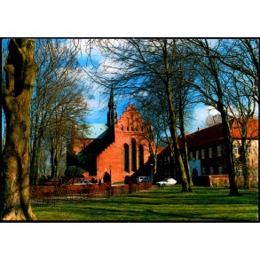 L�gumkloster Kirke - Pr�steskolen - Brorsb�l Foto 1133/95 - Ubrugt