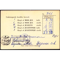 Efterporto - Tryksagskort til Vestervig 