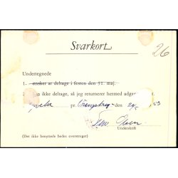 Efterporto - Ufrankeret Tryksagskort til Nstved  22 - 5 - 59