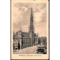 Feldpost - K.D. Feldpostxped.   18 -4 -15 - Til Rytter nr. 43 - Billedside : Bruxelles 