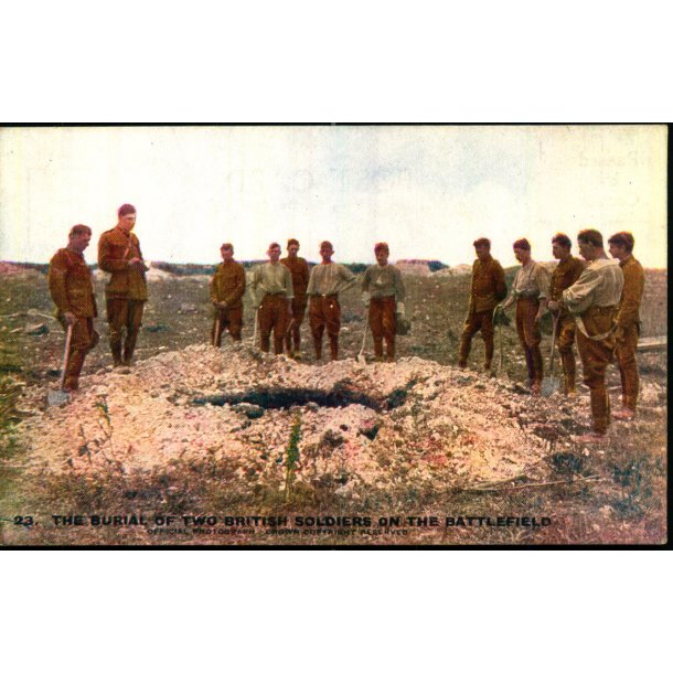 The Burial of Two British Soldiers on the Battelfield - 23 - Ubrugt