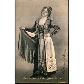 Gerda Krum i Den glade Enke  - P.H. 2128 - Ubrugt