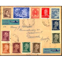 Luftpost Brev fra Argentina til Danmark - 3 - 6 - 54