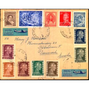 Luftpost Brev fra Argentina til Danmark - 3 - 6 - 54
