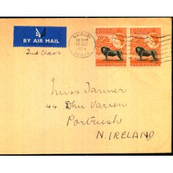 Luftpost Brev fra Kenya til Nord Irland - 13 - 12 - 54