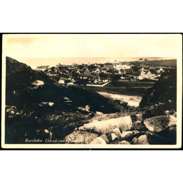 Bornholm - Udsigt over Sandvig - Colbergs Bogh. Eneret
