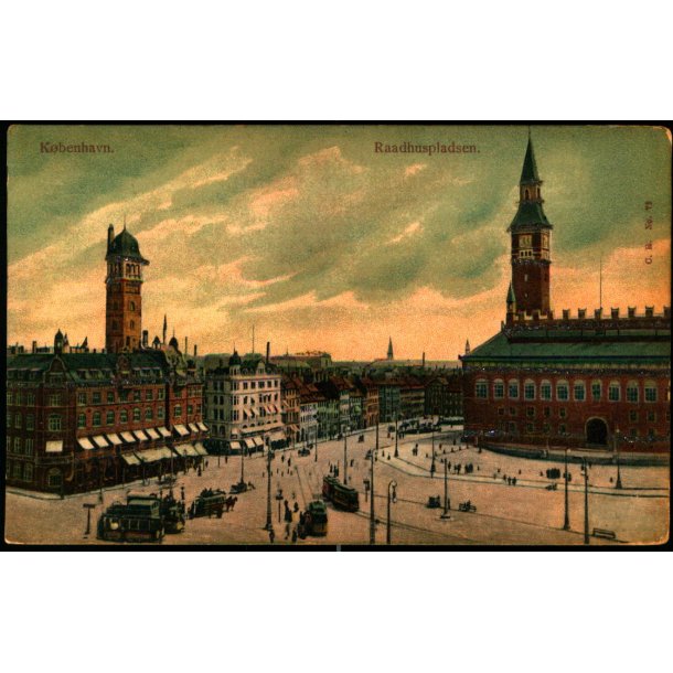 Kbenhavn - Raadhuspladsen - (Med Glimmer ) - C.R. 72
