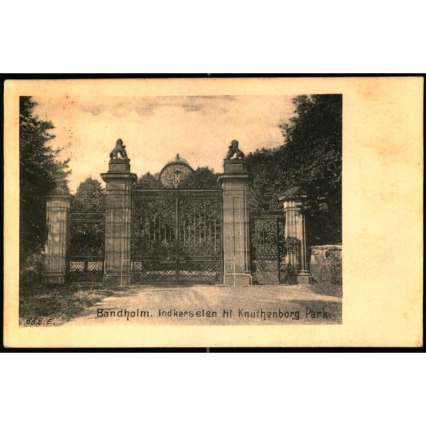 Bandholm - Indk�rsel til Knuthenborg Park. - u/n - Brugt