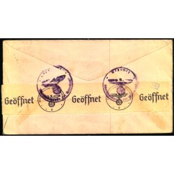 Luftpost Censurbrev fra U.S.A.   23  - 1 - 41 - Til Horsens