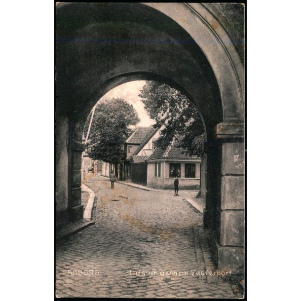 Faaborg - Udsigt gennem Vesterport - C. St. 2279 - Brugt