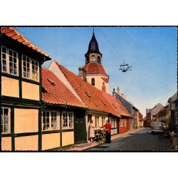 Faaborg - Adelgade med Klokket�rnet - Eneret 40 503/2 - Brugt