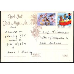 Jenny Nystrm - God Jul - Gott Nytt r - Alex Eliasson - Kopi af orginalt Maleri - u/n - Brugt