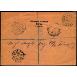 Luftpost Rekommanderet Brev fra Kenya til Tyskland - 21 - 11 - 35