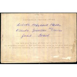 Luftpost Brev fra Israel til Danmark - 8 - 9- 66