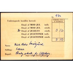 Efterporto - Tryksagskort til Vestervig 