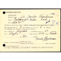  Efterporto - Ufrankeret Tryksagskort til Nstved  20 - 6 - 62