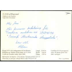 S/T "ERIK AF BOGESUND" - u/n - Ubrugt