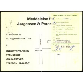 Postkort - Ubekendt - Utilstrkkelig adresse 31 - 5 - 76 - Brugt