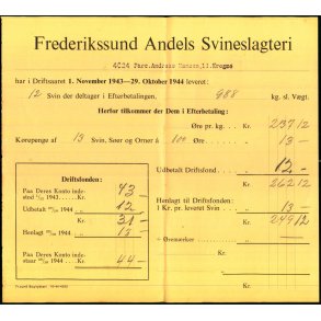 Frederikssund Andels Svineslagteri - 1940 - 41