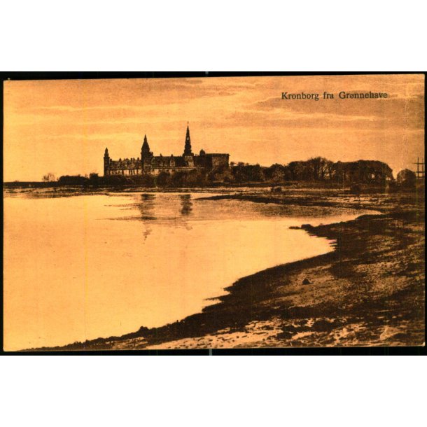 Kronborg fra Gr�nnehave - J.M. 517 - Ubrugt