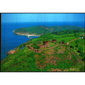Bornholm - Luftfoto over Hammershus - Trojaborg HAM 7 - Ubrugt