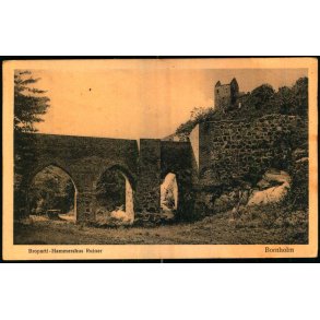 Bornholm - Broparti Hammershus Ruiner - Frederiksberg Kunst. 609 a - Ubrugt