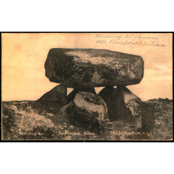 Oldtidsgrav - Gr�nn�s Skov - Frederiksv�rk - A. Jensens Bogh. 23828 - Brugt