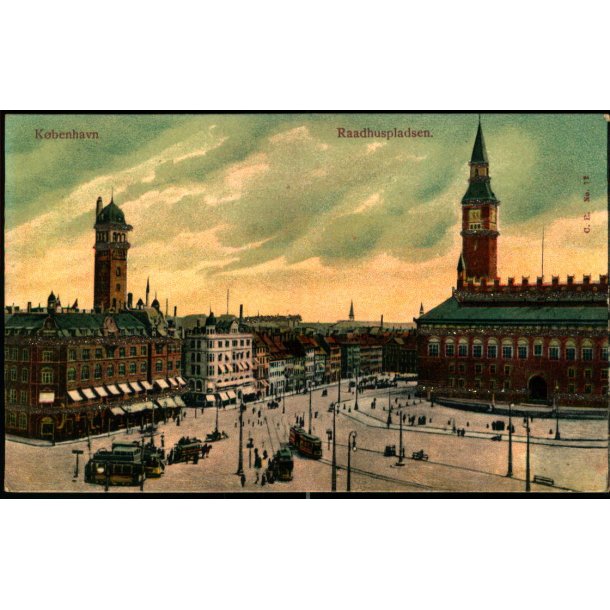 Kbenhavn - Raadhuspladsen - Med Glimmer ) - C.R. 72