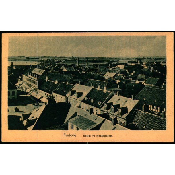 Faaborg - Udsigt fra Klokketaarnet - David J. Bager u/n  - Ubrugt