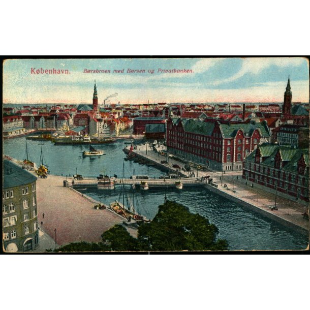 K�benhavn - B�rsbroen med B�rsen og Privatbanken - Alex Vincent 134