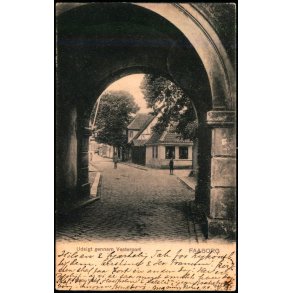 Faaborg - Udsigt gennem Vesterport - Eneret 2279 - Brugt