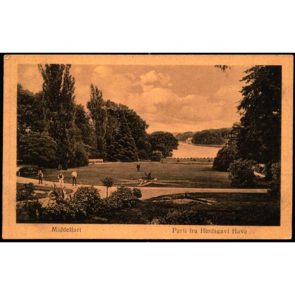 Middelfart - Parti fra Hindsgavls Have - J.G. Kreutzers Papir 21 - Ubrugt