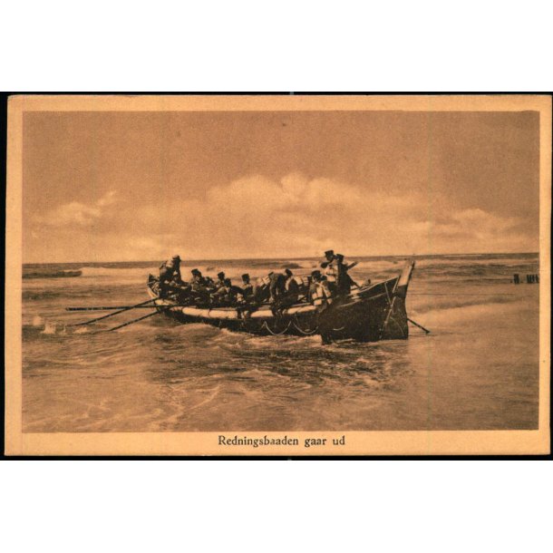 Redningsbaaden gaar ud -  A.C. 525 - Ubrugt