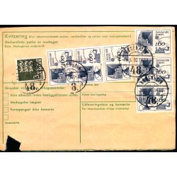 Adressekort fra Kbenhavn til Klaksvig  - 2 x 25 kr Rigsvben - 10x 160 Europa - 3 kr. Rigsvben