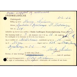 Efterporto - Ufrankeret Tryksagskort til Nstved  4 - 6 - 62