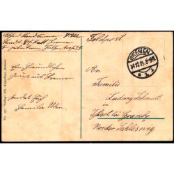 Tysk Feldpostkort - Bremen  31 - 12 - 15  - Til Norder Schlesvig - Bremen - Grosse Weserbrcke. -