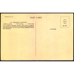 S/S President Harding - u/n - Ubrugt