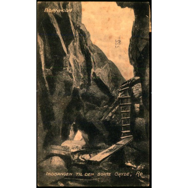 Bornholm - Indgang til den sorte Gryde - R - Colbergs Bogh. u/n - Brugt