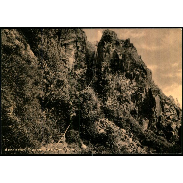 Bornholm - Trappen ved  Johns Kapel - Colbergs Bogh. 2340 - Ubrugt