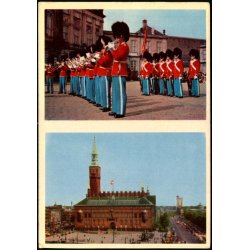 Kbenhavn - Vagtparaden paa Amalienborg - Raadhuset - Stender 5618