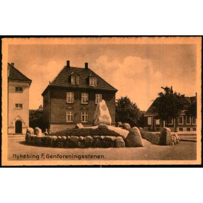 Nyk�bing F. - Genforeningsstenen - V. Kristoffersens Bogh. u/n - Ubrugt