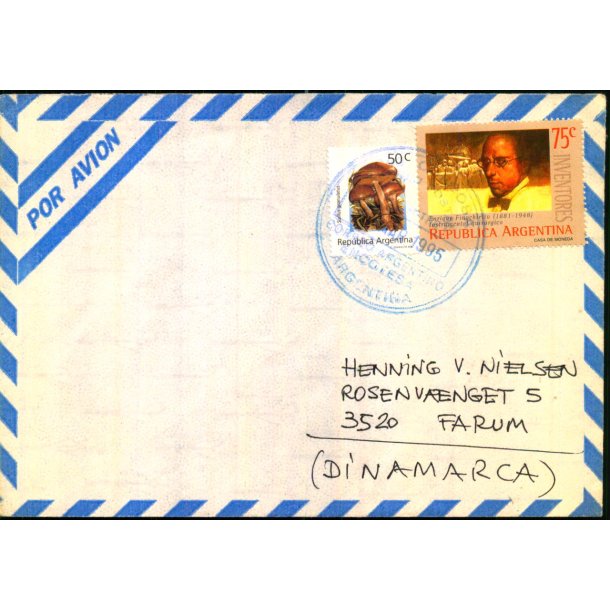 Luftpost Brev fra Argentina til Danmark - 8 - 3 - 95