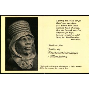 Hilsen fra Pibe og Flaskeskibssamlingen i �r�sk�bing - Marius Larsens Pibesamling u/n - Ubrugt