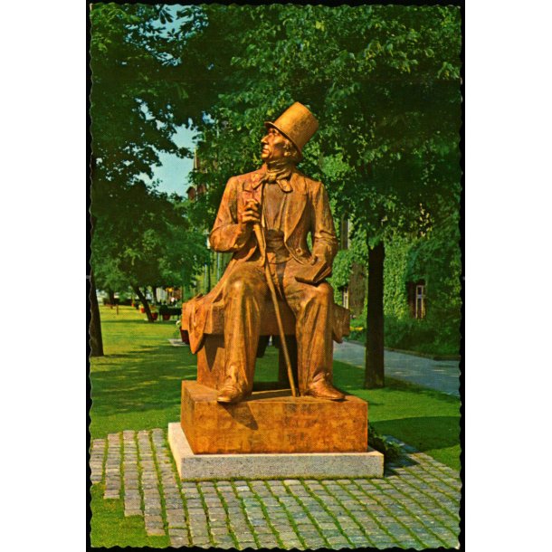 Kbenhavn - Eventyrdigteren Hans Christian Andersens Statue - Chr. Olsen 168 - Ubrugt